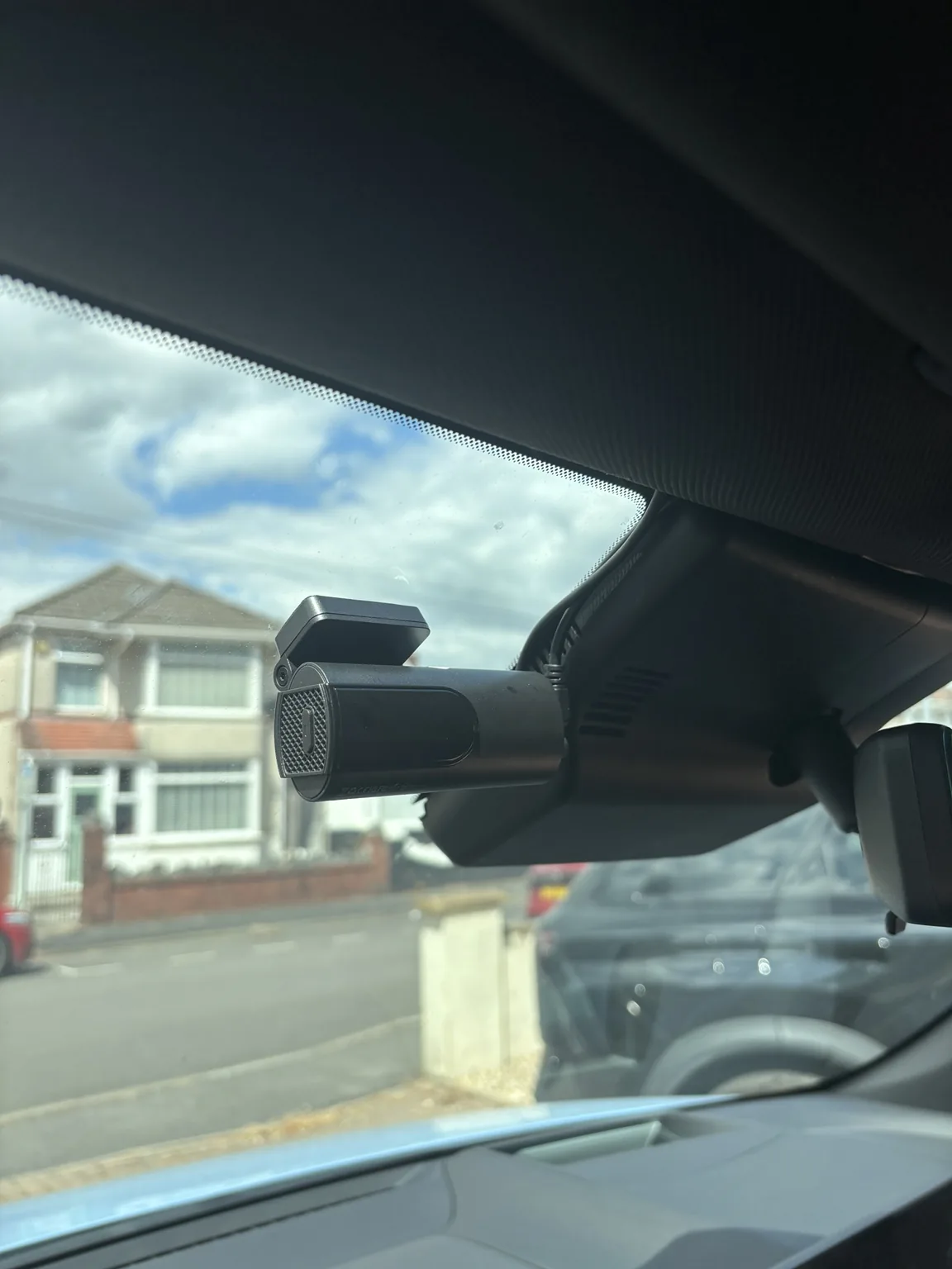 Professionally installed dash camera